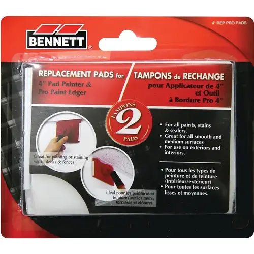 Paint Edger Refill Pad, 4 in L Pad, Nylon Foam Pad