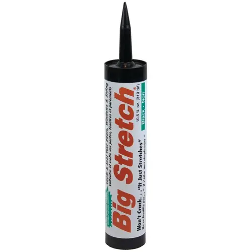 Elastomeric Sealant, Black, 1 to 3 days Curing, 40 to 120 deg F, 10.5 fl-oz, Cartridge - pack of 12