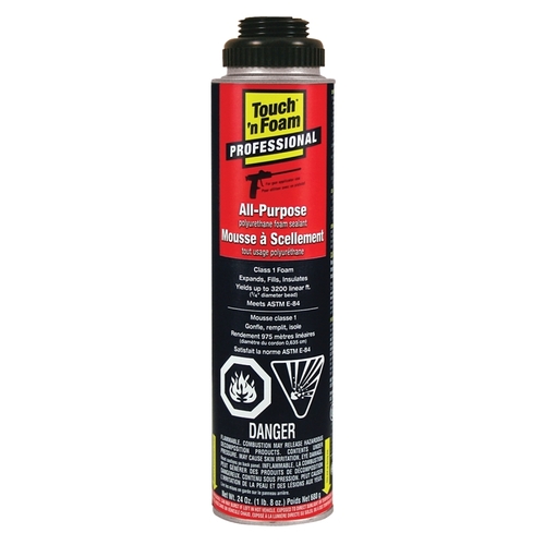 Touch 'n Foam 28730 40045 Foam Sealant, Cream, 680 g, Aerosol Can