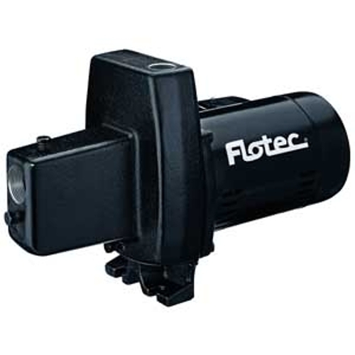 Flotec FP4112-08 FP4112 Shallow Well Jet Pump, 9.4 A, 230/115 VAC, 1/2 hp, 1-1/4 x 1 in Connection, 25 ft Max Head, 8.8 gpm