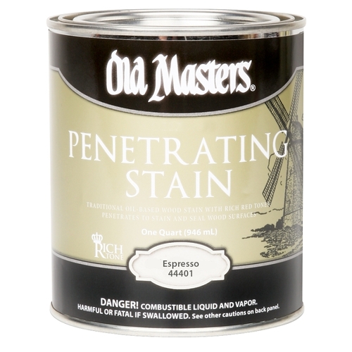 Old Masters 44401 Penetrating Stain, Espresso, Liquid, 1 gal