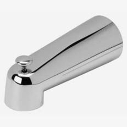 M-Line Series Diverter Tub Spout, 7 in L, 1/2 in Connection, Slip, Zinc, Chrome Plated