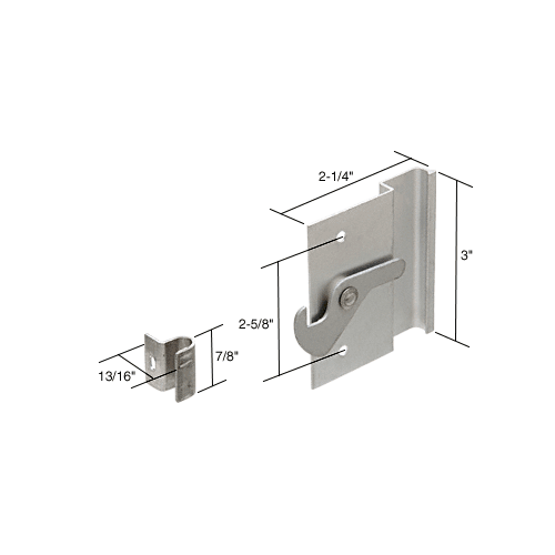 Sliding Screen Latch and Pull; 2-5/8" Screw Holes