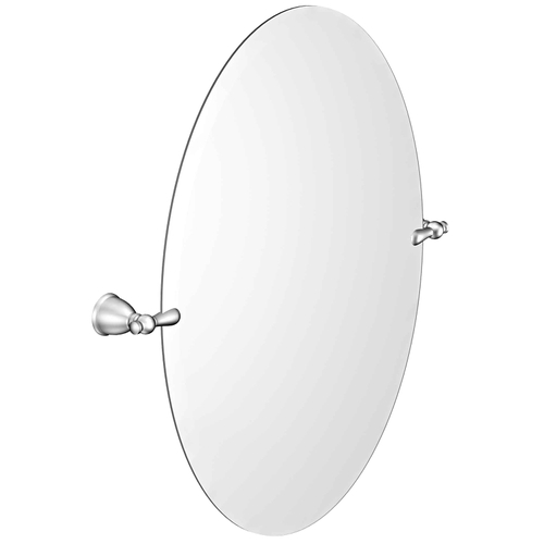 Moen Y3192CH Caldwell Series Mirror, Oval, 19 in W, 26 in H, Chrome Frame