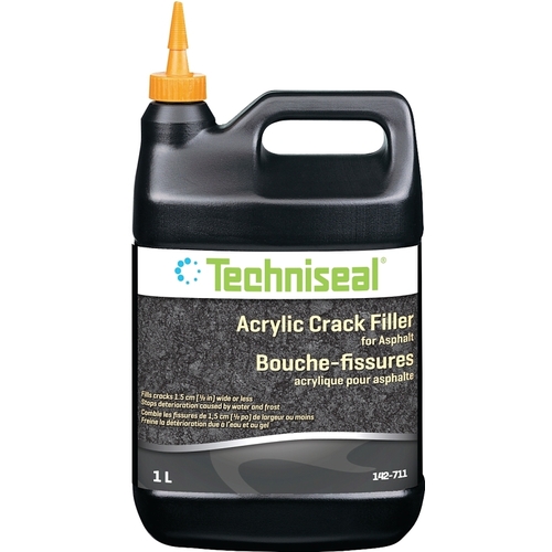 Techniseal 142-711 Acrylic Crack Filler, Black, 1 L
