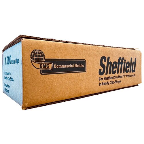 SHEFFIELD 30052446 T-POST BOX CLIP STRIP