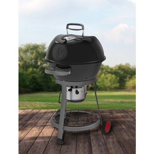 Cookout Charcoal Kettle, 380 sq-in Primary Cooking Surface, Black, Steel Body