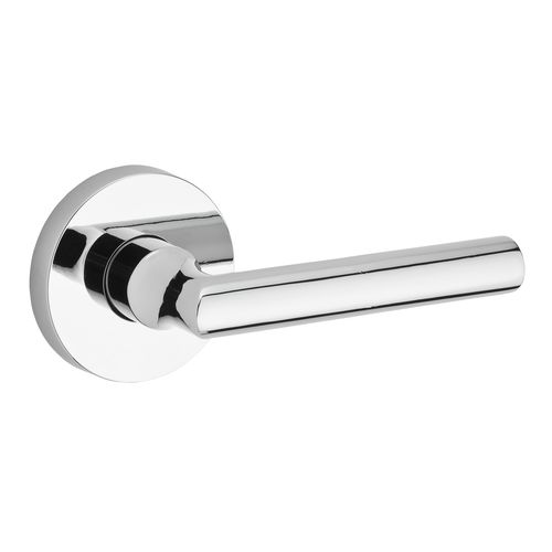 Half Dummy Right Hand Tube Lever and Contemporary Round Rose Bright Chrome Finish