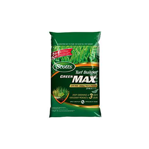 Scotts 30405A Green Max 30405 Lawn Food, 5.7 kg Bag, Granular, 27-0-2 N-P-K Ratio Gray