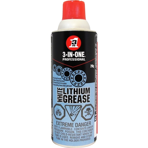 3-IN-ONE 01142 Lithium Grease, 290 g, Aerosol Can, White