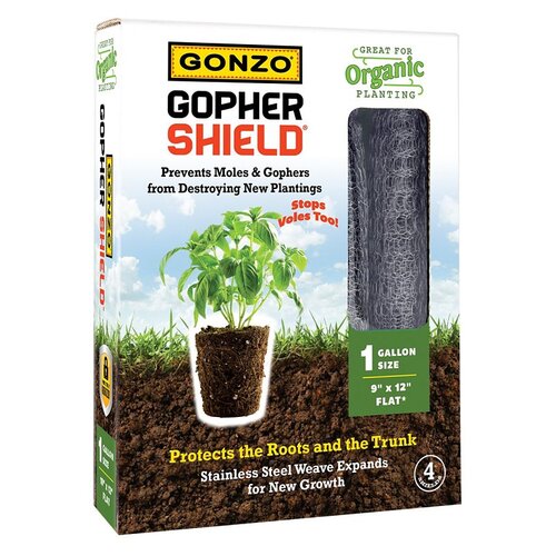 Gopher Shield, Flat, 12 in L - pack of 6