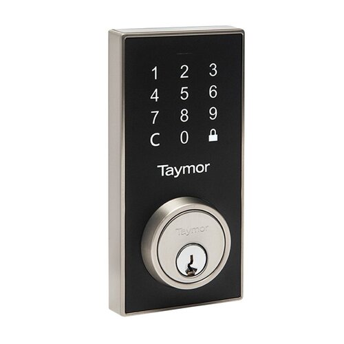 Centinel 3 Digital Deadbolt, 2 Grade, Code, Keyed Key, Satin Nickel, 2-3/8 to 2-3/4 in Backset