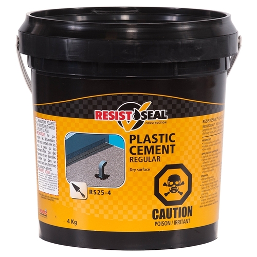 Regular Plastic Cement, Black, Liquid, 9 lb