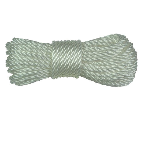 Ben-Mor 60144 Rope, 1/4 in Dia, 50 ft L, Polypropylene, White