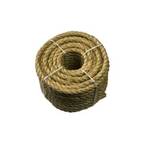 Rope, 1/4 in Dia, 50 ft L, Sisal