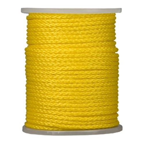 Rope, 5/16 in Dia, 975 ft L, Polypropylene, Yellow