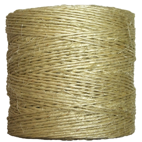 Twine, 600 ft L, Sisal, Natural, Tube