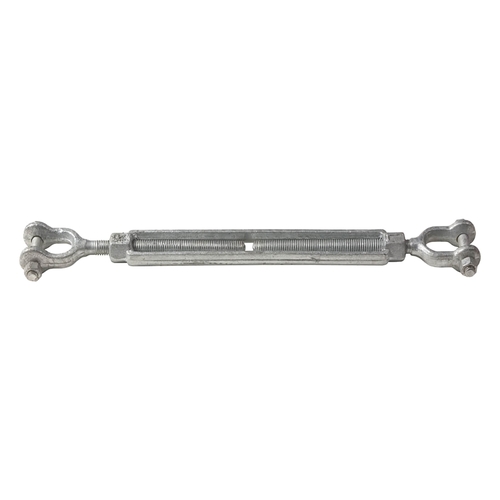 Turnbuckle, 1/2 in Thread, Jaw, Jaw, 6 in Take-Up Galvanized