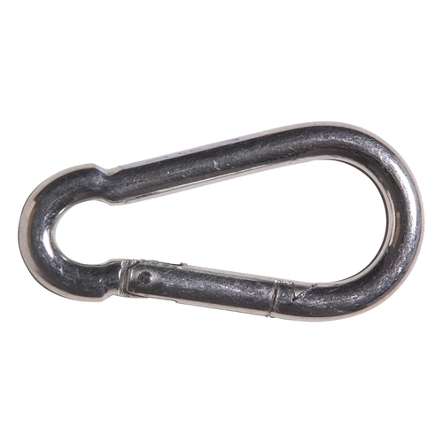 Carbine Snap Hook, 1/4 in, Steel, Zinc - pack of 12