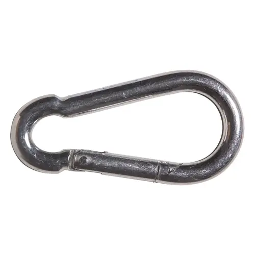 Carbine Snap Hook, 1/4 in, Steel, Zinc