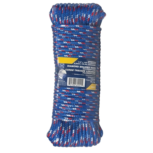 ROPE POLYP DB VAR 1/4INX100FT