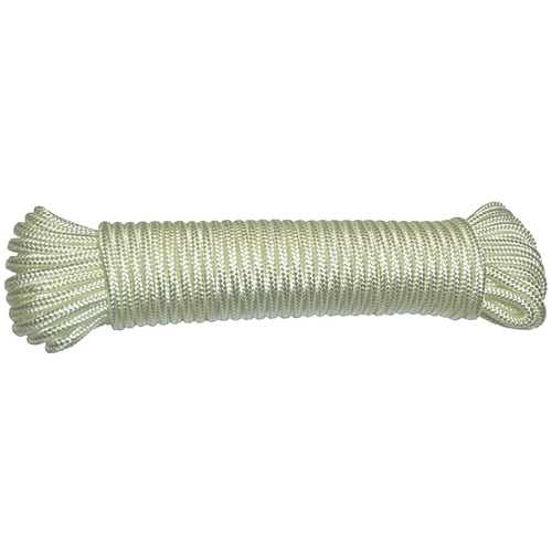 ROPE NYLON DB WHITE 1/8INX48FT