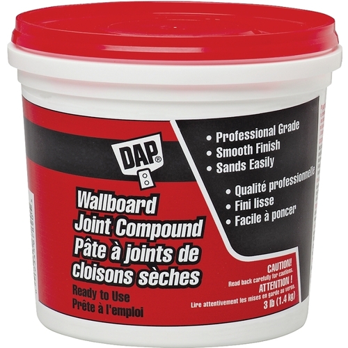 Joint Compound, Paste, Gray, 1.5 kg Tub