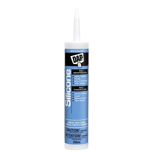 Window and Door Sealant, White, 24 hr Curing, -35 to 140 deg F, 300 mL Cartridge