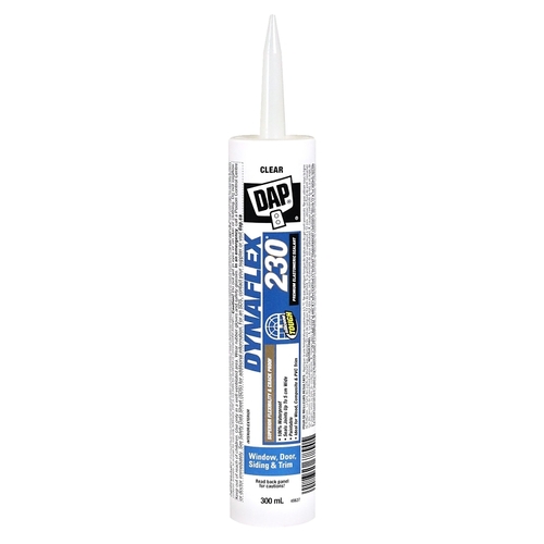 Door and Trim Sealant, Clear, 40 to 100 deg F, 300 mL Cartridge