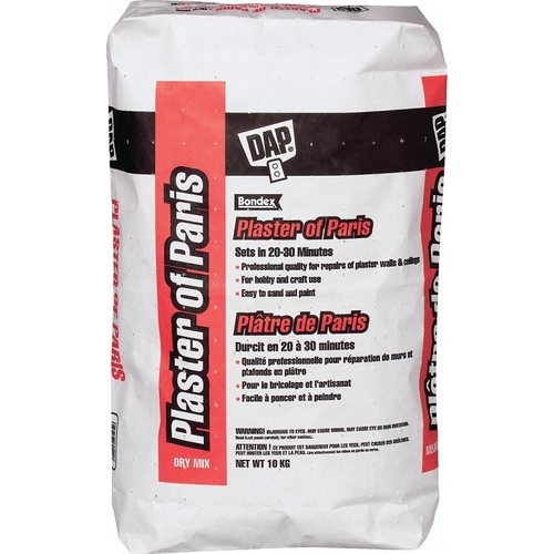 Plaster of Paris, Powder, White, 10 kg Bag