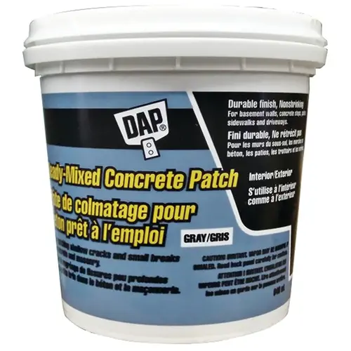 Bondex Ready-Mixed Concrete Patch, Gray, 946 mL Jar