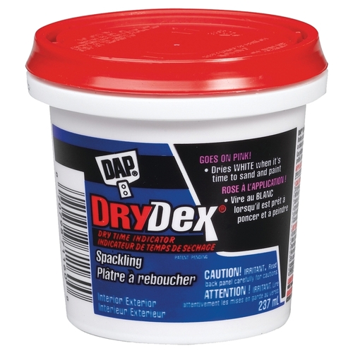 DRYDex Spackling Compound, Pink/White, 237 mL