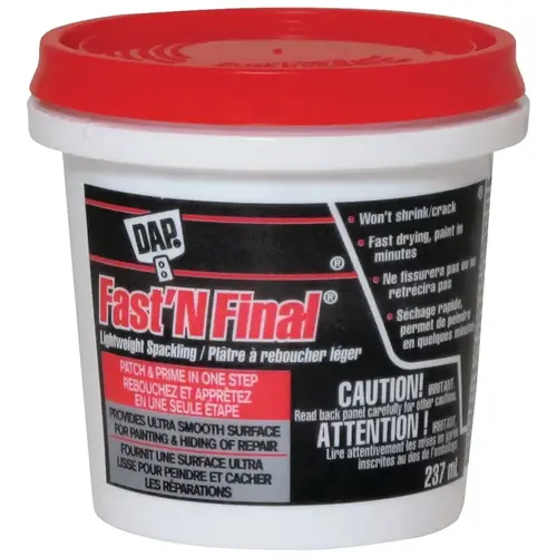 Spackling, White, 237 mL