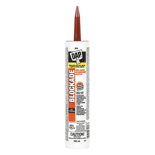 Fire Rated Intumescent Sealant, Red, 340mL Cartridge