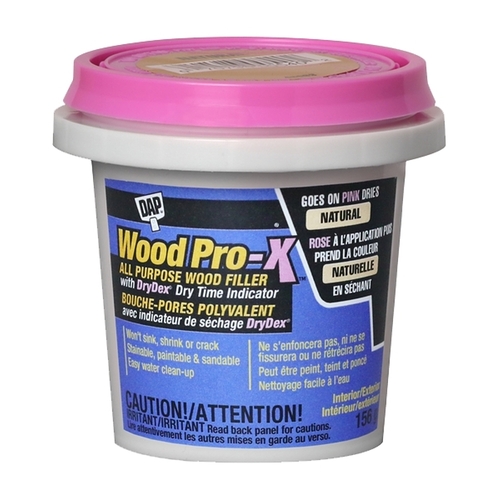 DAP 74285 WOODPRO-X Woodfiller with DryDex Dry Time Indicator, Paste, Musty, Natural, 156 g