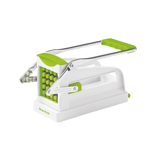 093123006NOUV Fry Cutter, Stainless Steel Blade, Green/White