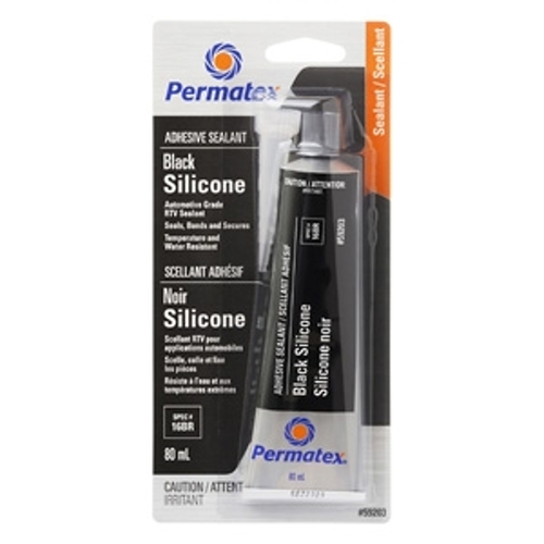 PERMATEX 59203 Silicone Adhesive Sealant, 3 oz Tube, Paste