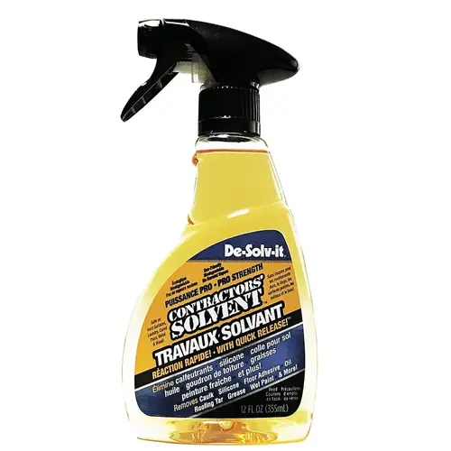 Contractor Solvent, 12.6 oz, Liquid, Citrus, Clear/Orange