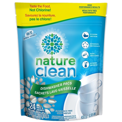 Nature Clean 10-38018 Dishwasher Detergent, 0.6 oz, Pack