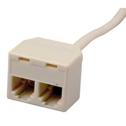 AUDIOVOX CTP227WHR Phone Extension Cord, 4-Conductor, White Sheath