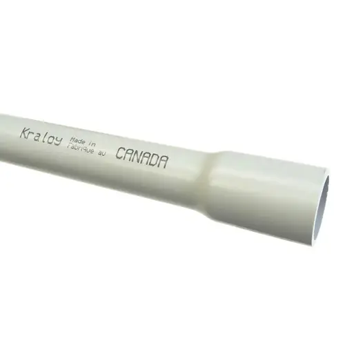 032910 Conduit, 1 in, 10 ft L, SCH 40, PVC, Gray