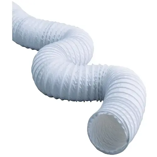 Dundas Jafine FD450E 4 In. Dia x 50 Ft. L White Vinyl Flexible Ducting