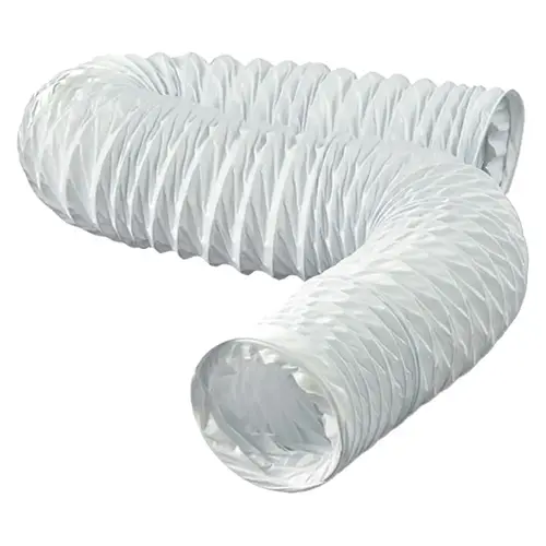 3 in. x 50 ft. Flexible Vinyl Duct in White