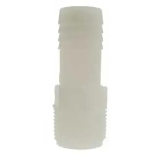 Pipe Adapter, 1/2 in, Insert, MPT, Nylon