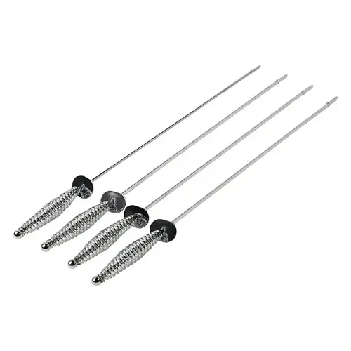 Spiral Skewer, 17 in OAL, Steel Head, Cool Touch, Easy Grip Handle - pack of 4