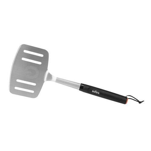 Mr Bar-B-Q 20155Y Oversized Spatula, Stainless Steel, Plastic Handle, Round Handle