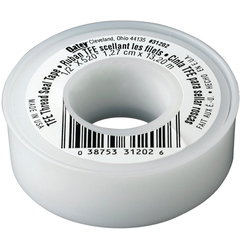 Oatey 31202 1/2 in. x 520 in. Thread Sealing PTFE Plumber's Tape