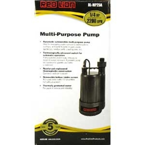 Little Giant 14942735 Utility Pump, 1-Phase, 2 A, 115 VAC, 1/4 hp, 1-1/4 in MNPT, 3/4 in GHT Outlet, 21 ft Max Head