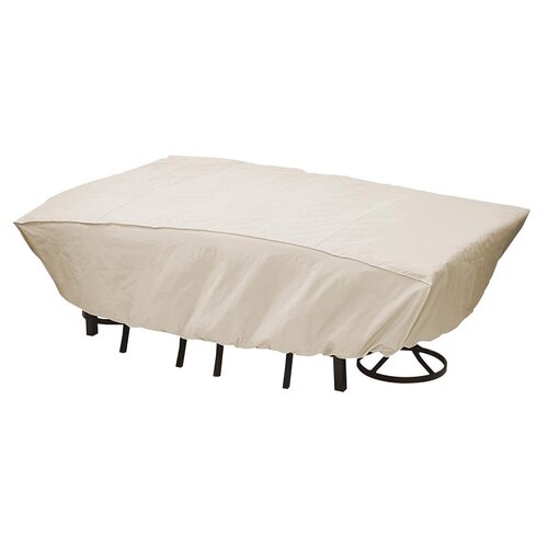 Mr Bar-B-Q 07837BB Furniture Cover, 8.66 in L, 12.8 in W, 15.95 in H, Elastic, Taupe