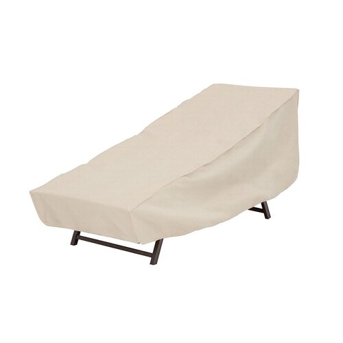 Mr Bar-B-Q 07835BBGD Chaise Lounger Cover, 28 in L, 30 in W, 76 in H, Elastic, Taupe